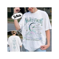 Unisex Velaris The Night Court Double-Sided Graphic T-Shirt ACOTAR Court of Dreams Tee Inner Circle 