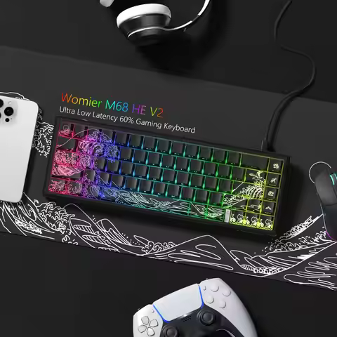 Womier M68 HE Rapid Trigger Keyboard Hall Effect Gamer Keyboard Wired RGB Custom Mechanical Keyboard
