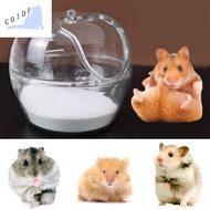GOIDF Removable Transparent Hamster stuff Hideout Hamster Accessories Hamster Sand Bath Hamster Bathroom Cage Hamster Toilet