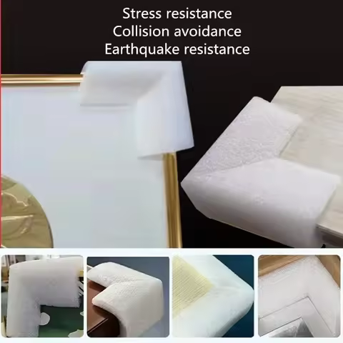 Furniture Collision Avoidance Earthquake Resistance Right Angle Corner Protection Photo Frame Pearl 