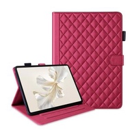 全城熱賣 - 適用於 Honor Pad 9 菱形小香風平板皮套（紅色）