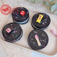 Large Oreo Squeeze Toy Silicone Material Simulation Toy Toy Decompression Biscuit Sandwich M6d0