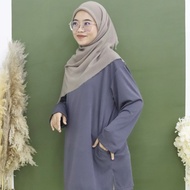 PULSE Muslimah Microfiber Jersey with Pocket. Jersi Muslimah Baju Cepat Kering Muslimah Jersey Musli