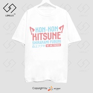 Áo thun Hololive Shirakami Fubuki (Black) ngắn tay