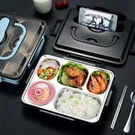 5-Section LUNCH BOX STAINLESS Steel 304 LUNCH BOX SET STAINLESS Steel 304 ANTI-Spill