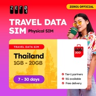 Thailand SIM Card 7 - 15 days 1GB - 5GB Data | 4G/5G | Zero1 2GO full speed Travel Data SIM
