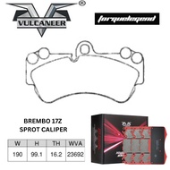 VULCANEER BREMBO 17Z SPORT CALIPER FRONTBRAKE PAD 24108UG