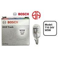 T10 24V 5W Bosch Eco Truck 1987302872 W2.1x9.5d Parking Light Truck Bus Turn Signal Indicator Number