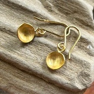 K24 純金 經典垂墜耳環II◇閃耀純金經典耳環 (兩耳份)