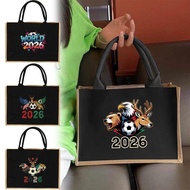 World Football race Soccer Tote Bags Cotton Student Beg Women Shopping Shoulder Bag Shopping Shoulde