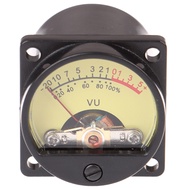 1Pc Panel VU Meter 6-12V Bulb Warm Back Light Recording Audio Level Amp Meter