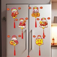 AARON1 Chinese God of Wealth Fridge Magnets, Traditional Festive God of Wealth Refrigerator Magnet, 