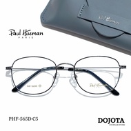 Paul Hueman Eyeglass Frames Model PHF-565D C5 Square Shape Korean Style Light Weight 13 Grams Comfor