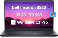 Dell Inspiron 15 3000 3520 15.6" FHD Touchscreen (Intel 4-Core i5-1135G7, 32GB RAM, 1TB PCIe SSD, UHD Graphics) Business Laptop, WVA Anti-Glare, Numeric Keypad, Webcam, Wi-Fi, Win 11 Pro - 2023 Black