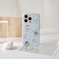 蠟筆小新睡衣碎花防摔iPhone手機殼