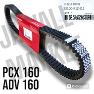V-Belt PCX 160 ADV 160 . Honda Genuine CVT Parts for Honda parts. part code 23100-K1Z-J11 Moto Scoot