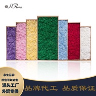 Eternal Flower Reindeer Moss Landscape Block Moss Hotel Decoration Company Background Wall Green Mos