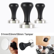 Coffee Tamper 51MM 53MM 58MM Coffee Distributor Coffee Powder Hammer Dosing Ring Milk Cup Silicone M
