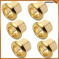 🎸 6Bhg Ferrule Tuner Gitar Logam Zink Emas Untuk Pemasangan Semula Dan Penambahbaikan Gitar