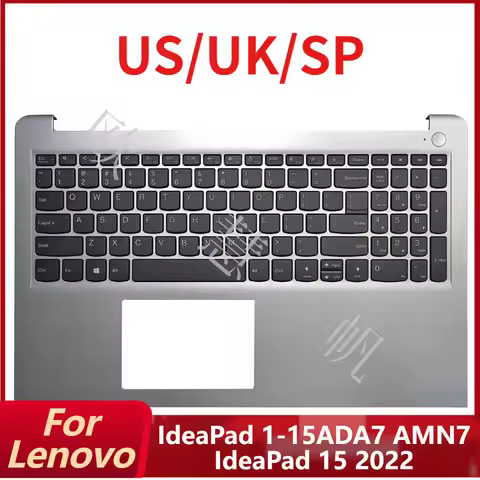 S New Original for Lenovo IdeaPad 1-15ADA7 AMN7 IdeaPad 15 2022 Laptop Palmrest Upper Cover with US/