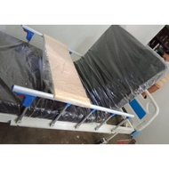 Brand New Original Hospital Bed 2 Cranks Complete Set With 4 Inch Foam leatherette Overbed Mattress