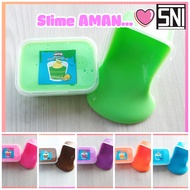 HIJAU Green SLIME TOFU PUDDING/200CC SLIME/TOFU SLIME/JIGGLY SLIME/ACTIVATOR/SNI SLIME/SELEM