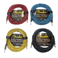 Fender brand 6mm jack line 6 meters long connects musical instruments to sound systems