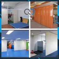 Cửa nhựa xếp màu trắng - Hàng Cao Cấp 0.8mx1.8m và 1mx2m