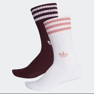 愛迪達中筒襪 2 雙 經典三條線的中筒襪 Adidas襪子 三葉草長襪