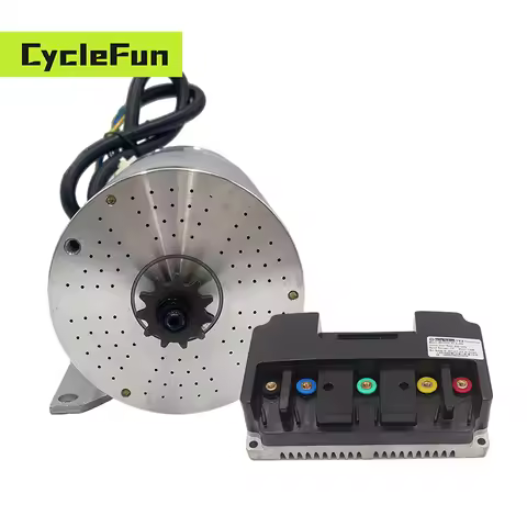 MY1020 72V Peak 3000W 4900RPM Electric Brushless Mid Drive Motor with Fardriver Controller ND72260 F