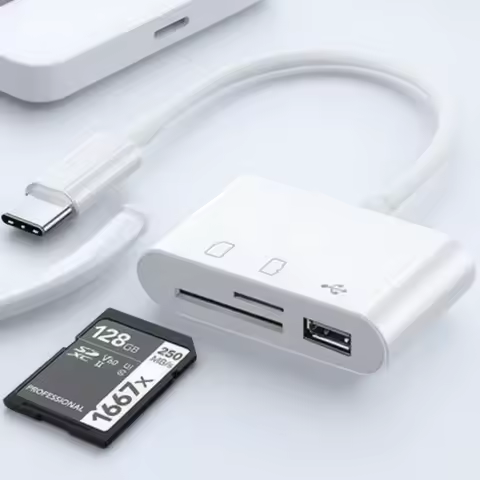 3 in1 SD TF Card Reader OTG Adapter USB 2.0 3.0 Compatible MacBook Pro Laptop PC Camera Mobile Phone