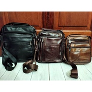 Genuine Leather Men's Bag/ Genuine Leather Office Bag Genuine Leather Men's Sling Bag Leather Bag