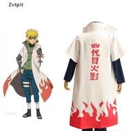 [ZPT] Anime Naruto Cosplay Cloaks Hokage Namikaze Minato Uniform Kakashi Capes Costume DCV