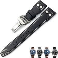 Genuine Leather Calfskin Watchband 21mm 22mm Suitable For IWC Big PILOT TOP GUN IW5009 IW5103 Wire Nail Watch Strap