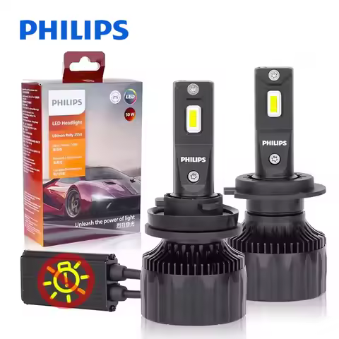 Philips Ultinon Rally 100W 3550 LED H4 H7 H11 4500LM HB3 9005 HB4 9012 HIR2 High Power Lumen Watt Ca
