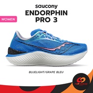 Pootonkee Sports SAUCONY Women's Endorphin Pro 3 รองเท้าวิ่ง สายสปีด มีแผ่น carbon-fiber plate