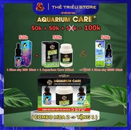 [Combo Mua 2 Tặng 1] Bộ đôi chăm sóc hồ cá. Vi Sinh Aquarium care 100ml + Blue sky 999 10ml ( Tặng k