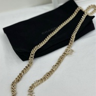 Chanel 香奈兒 粗鏈雙C logo 重工水鑽 項鍊 瘦人還可以當腰鍊，超漂亮 原價三萬多