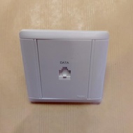 Hager WGT1RJ6 data outlet 1 module cat 6