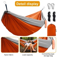 Double Hammock 270*140cm Double Wide Thick Canvas Hammock Portable Hammock Outdoor outdoor camping T