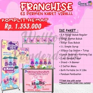 promo.!! Franchise Es Permen Karet Paket Komplit murah