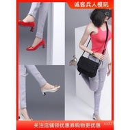 Ready Stock 1/6 Soldier ACN006 Vipal Mid-Heel Shoes Elegant Gentle Style Women's Shoes