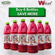 HALAL 1.5L x 6 btls Mountain Fresh Jus Buah - Ubi bit + Epal + Lobak Merah | Exp.2028 | Pengedar Sah