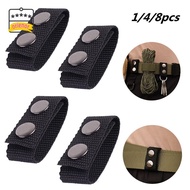 ORIENOR 1/4/8Pcs Belt Keeper  Double Snaps Sports Nylon Strap