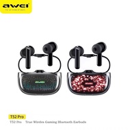 Awei T52 Pro Wireless Bluetooth Earphones Bluetooth Headphone With Colorful lights IPX6 Waterproof Sports Headset HiFi Gaming Earbuds