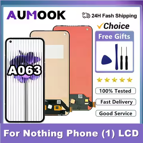 6.55'' AMOLED For Nothing Phone (1) LCD Nothing Phone 1 A063 LCD Display Touch Screen Digitizer For 