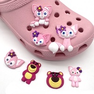 Cute Strawberry Bear Jibitz Original Toy Story Croc Jibbits Charm Disney Stella Lou Jibits Crocks for Kids Shoes Accessories Shoe Charms Pins Decoration