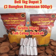 Bajakah Tampala Super 1kg(2 Bungkus Kemasan 500gram) + Gratis 10pcs Teh Bajakah/bajakah tampala original/bajakah tampala super asli /akar bajakah tampala original/akar bajakah asli /bajakah kalimantan /teh bajakah asli/kayu bajakah asli/kayu bajakah origi