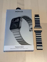 NOMAD Titanium Band for Apple Watch 45mm/44mm Silver