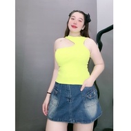 Áo Thun Ba Lỗ Bigsize Nữ Áo Kiểu Chất Vải Borip Mềm Mại Ôm Tôn Dáng A64